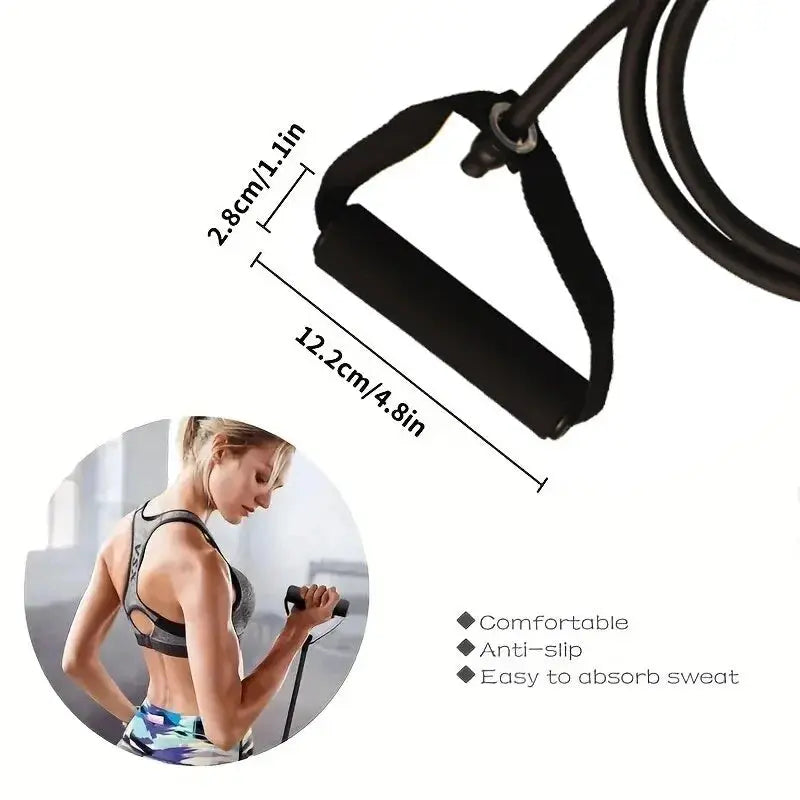 Resistance Exercise Bands With Handles For Men and Women, Home Strength Training Equipment - MaJuah