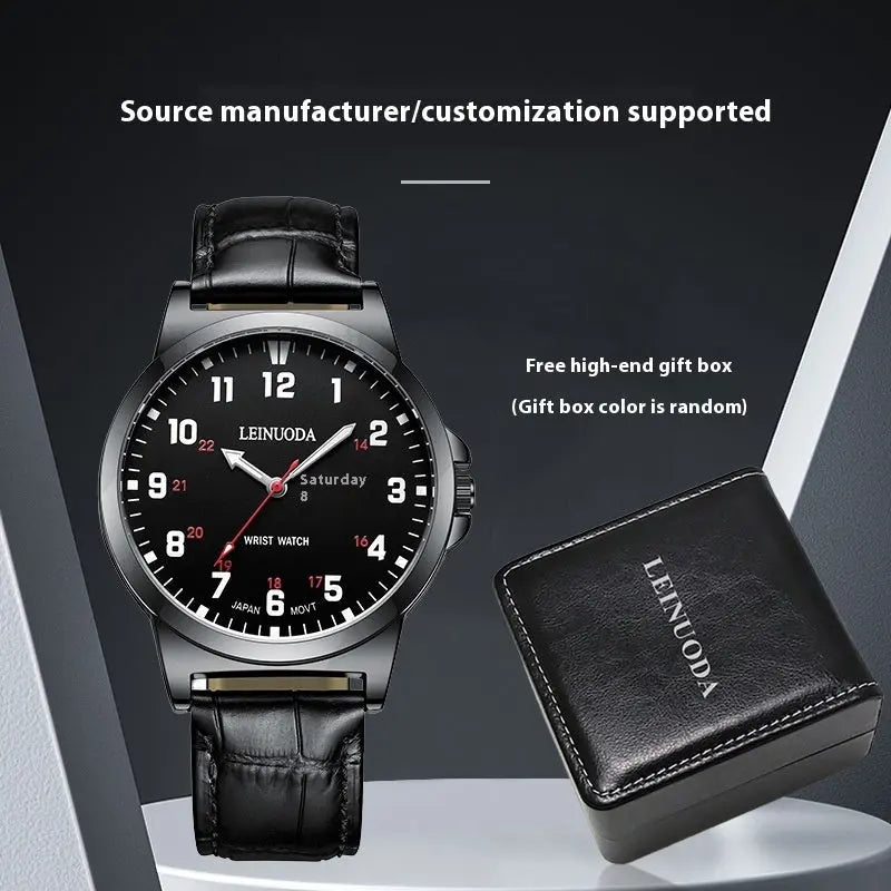 Numbers Surface Waterproof Quartz Simple Men's Watch - MaJuah