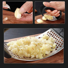 Garlic Press Stainless Steel Garlic Crusher Curve Manual Press Chopper For Fruit Vegetable Tools Kitchen Gadget Accessories