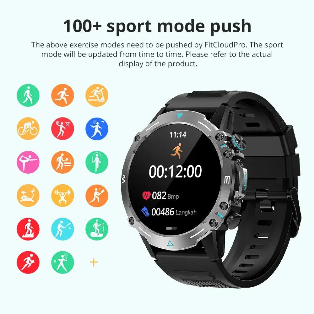 COLMI M42 Smartwatch 1.43'' AMOLED Display 100 Sports Modes Voice Calling Smart Watch Men Women Military Grade Toughness Watch - MaJuah