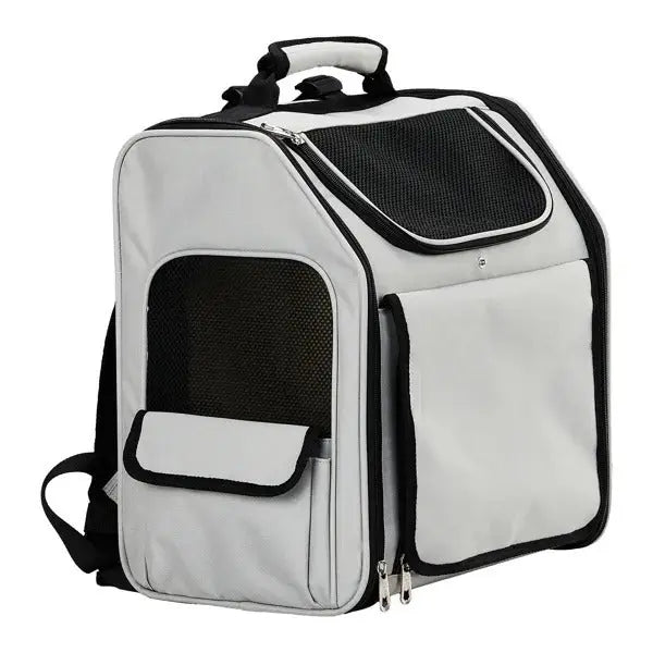 Pet Carrier Backpack, Expandable Cat Dog Carrier With Back Extension, Breathable Mesh Travel Backpack For Small Dogs Cats, Soft-Sided Pet Backpack Holds Up To 26 Lbs - MaJuah