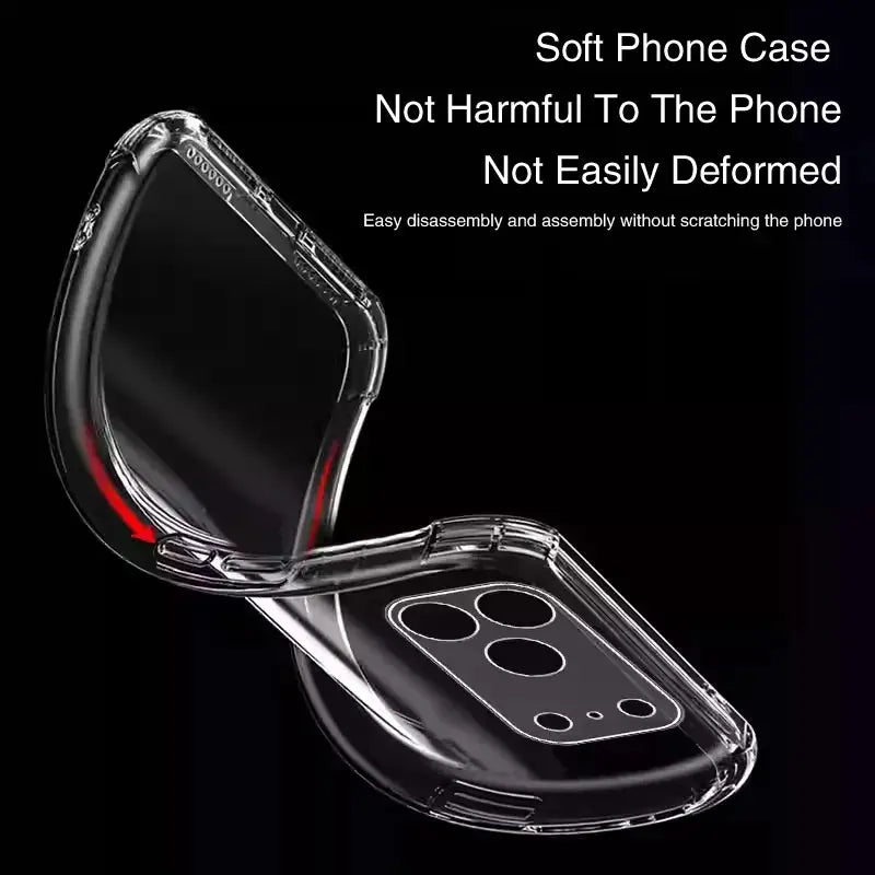 Soft Silicone Clear TPU Case for iPhone 17 Pro Max/Air 5G Transparent Back Cover Original Simple Phone Funda Coque - MaJuah