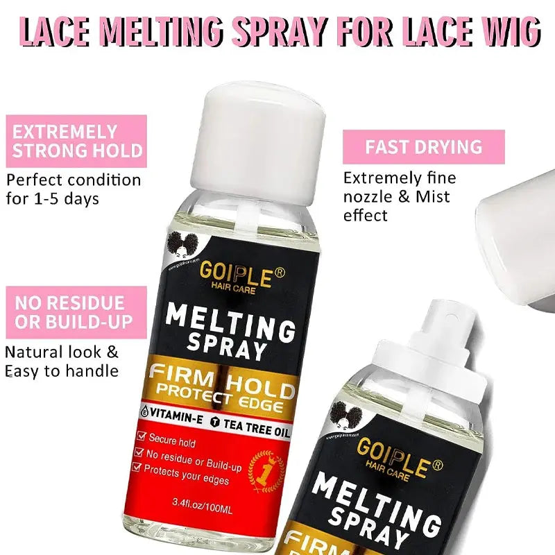 GOIPLE Edge Control Wax Stick Kit for Slick Baby Hair Lace Wig Extensions Adhesive Glue Gel Hair Tool Melting Spray Tint Mousse - MaJuah
