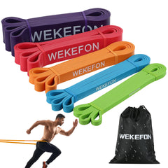 5 Piece Heavy-Duty Resistance Band Set for multi-level pull-up assist & full body workout set