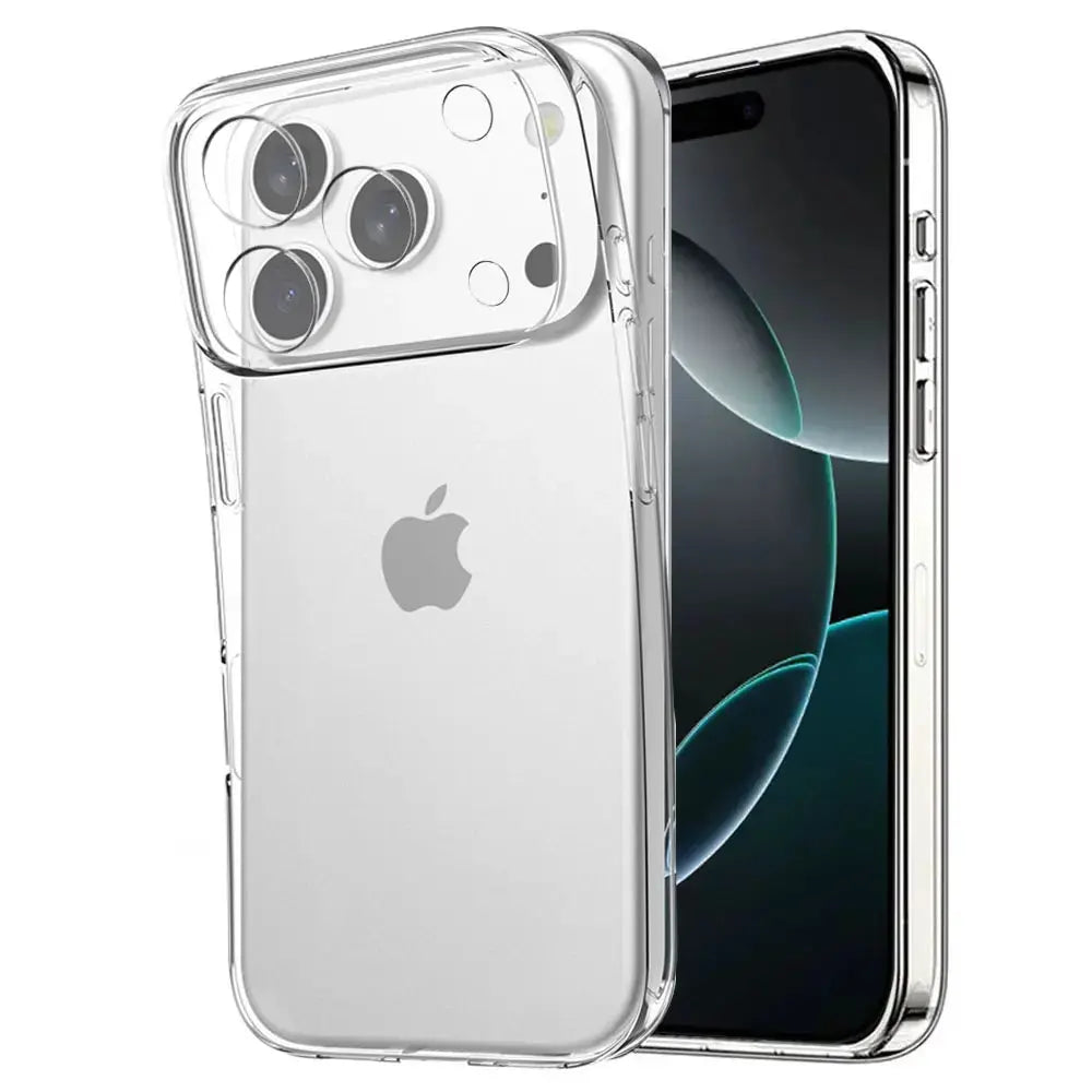 Ultra Thin Clear TPU Case For iPhone 17 Pro Max 17 Air 15 14 13 11 12 16 Pro Max Plus Mini Transparent Silicone Soft Cover Funda - MaJuah