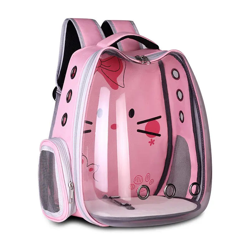 Pet Supplies Pet Backpack Convenient Pet Space Bag Breathable Shoulder Cat Bag Dog Bag - MaJuah