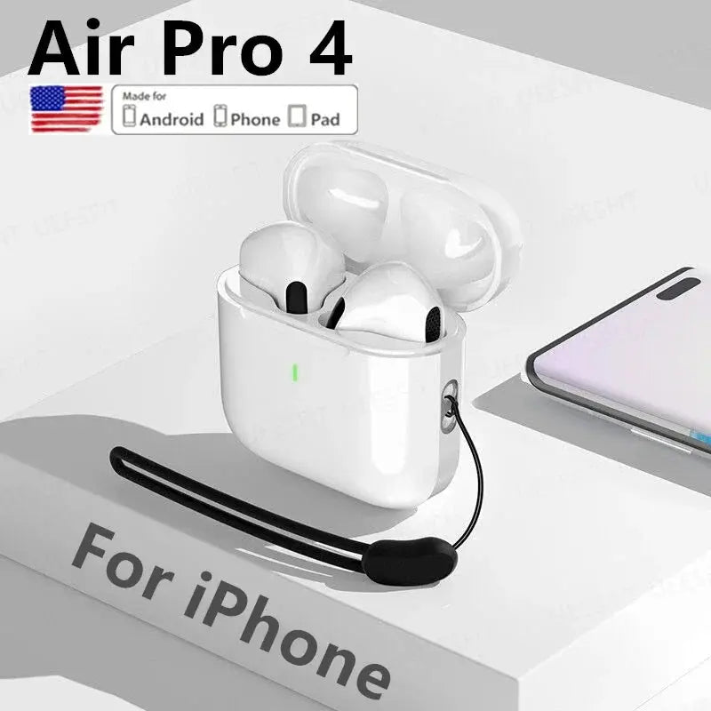 Original Air pro bluetooth earphones Bluetooth 5.3 auriculares Earbuds Gaming Headset For iPhone Apple Xiaomi Android phone - MaJuah