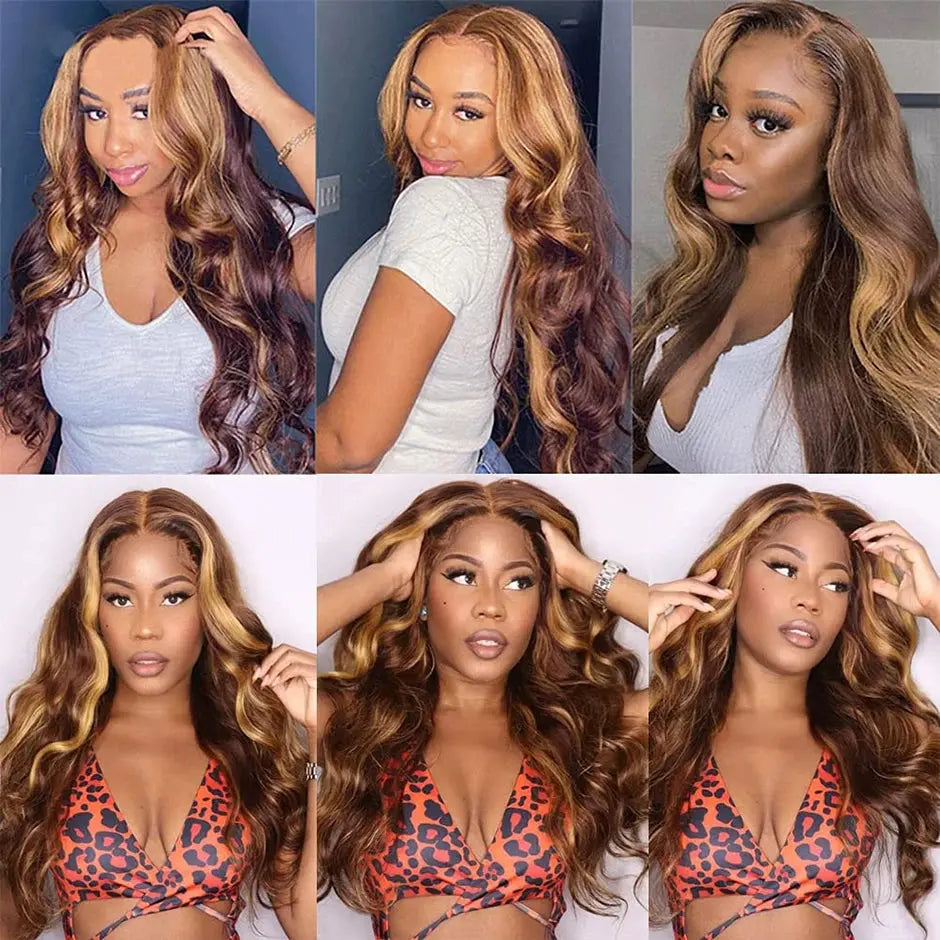 Body Wave Glueless Wigs 100% Human Hair Ready To Wear precut Preplucked HD Lace Frontal Wigs For Women Curly Lace Wigs YAWAWE - MaJuah