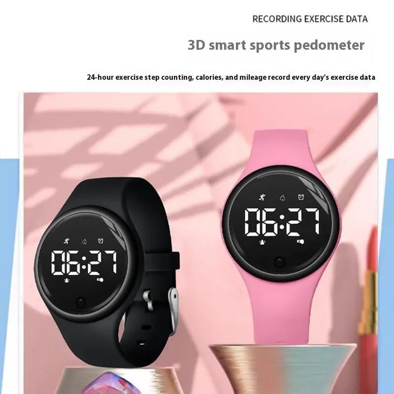 Electronic Watch Male Junior High School Student Female Silent Vibration Alarm Clock - MaJuah