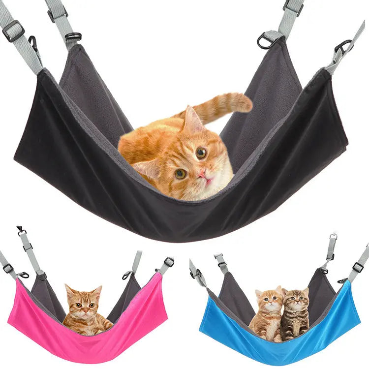 Small Cat And Dog Hanging Hammocks Can Be Used The Four Seasons With Plush And Waterproof Nylon Layer For Hanging Pet Supplies Pet Products - MaJuah