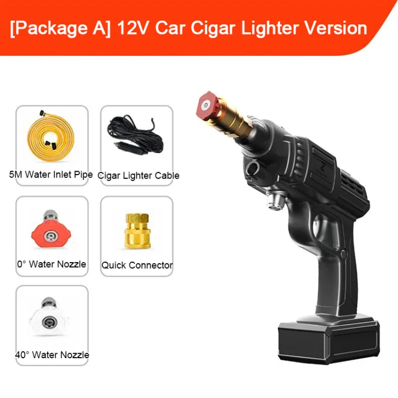 High-power car wash water gun car wireless lithium battery for home and car dual-use models of high-pressure wireless car washer