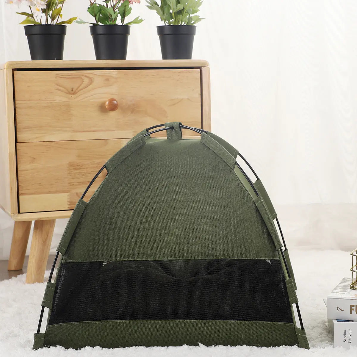 Cat Tent Cooling Mat  Dog House Pet Sofa Camping Dog Bed With Cushion For Dog Kennel Indoor Cat Nest Cat Bed Pets Products - MaJuah