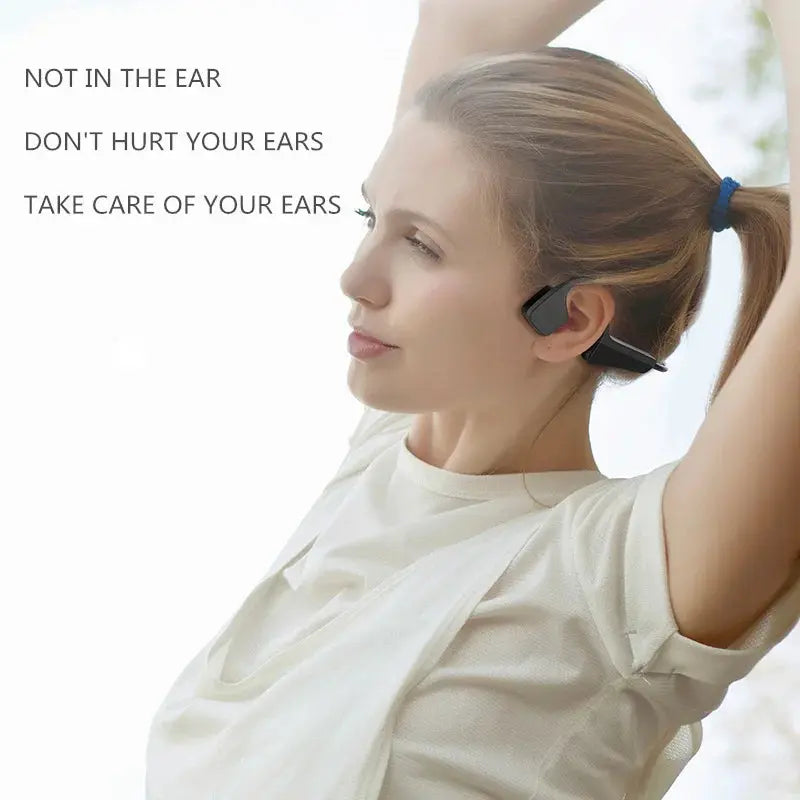 Xiaomi Mijia Bone Conduction Sport Wireless Headphone Bluetooth-Compatible Headset TWS Hands-free with Mic for Running - MaJuah