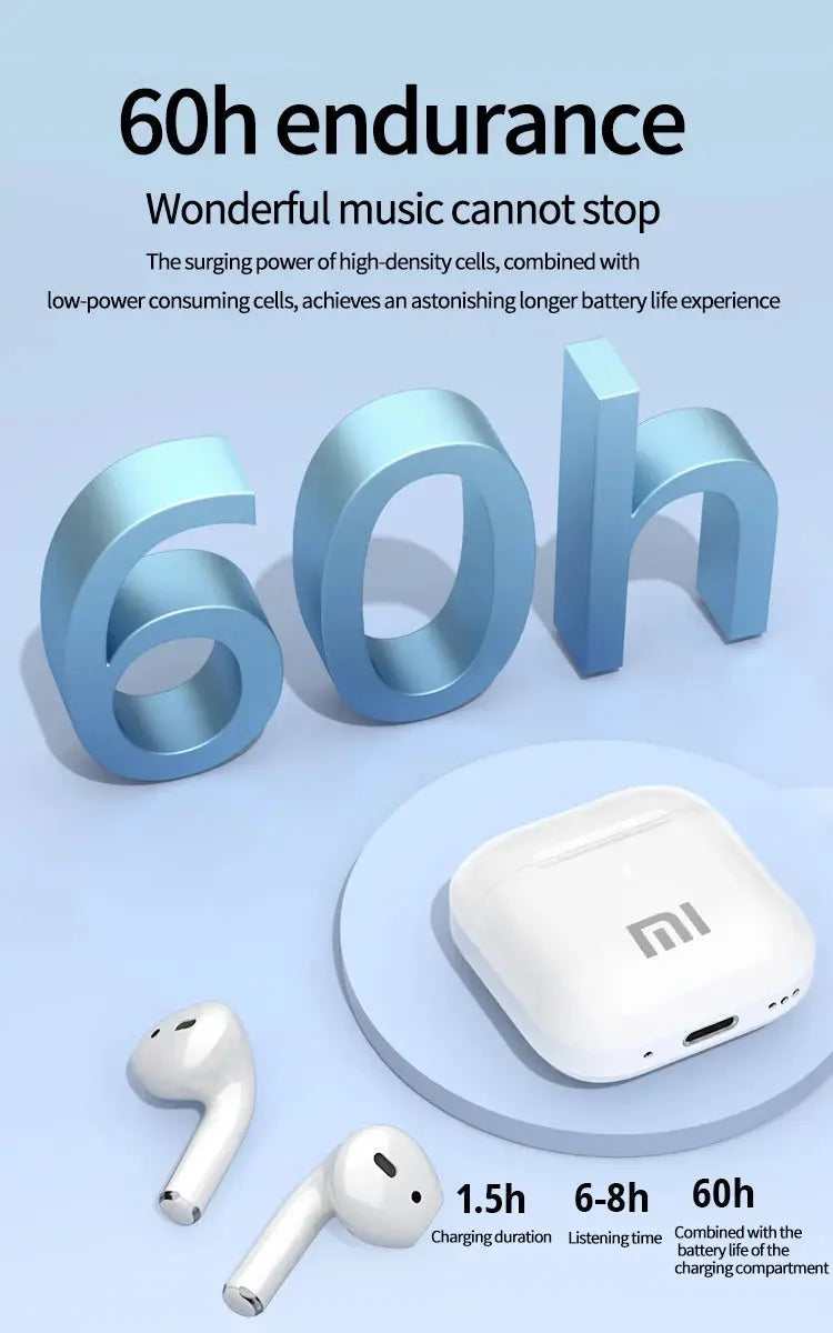 XIAOMI AP05 True Wireless Earphone Buds5 HIFI Stereo Sound Bluetooth5.3 Headphone MIJIA Sport Earbuds With Mic For Android iOS - MaJuah