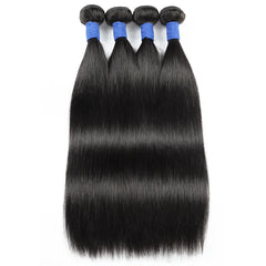 10-36inch Brazilian Straight 100% Raw Human Hair Extension Bundles Natural Color Remy