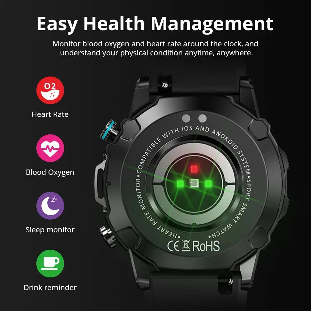 COLMI M42 Smartwatch 1.43'' AMOLED Display 100 Sports Modes Voice Calling Smart Watch Men Women Military Grade Toughness Watch - MaJuah