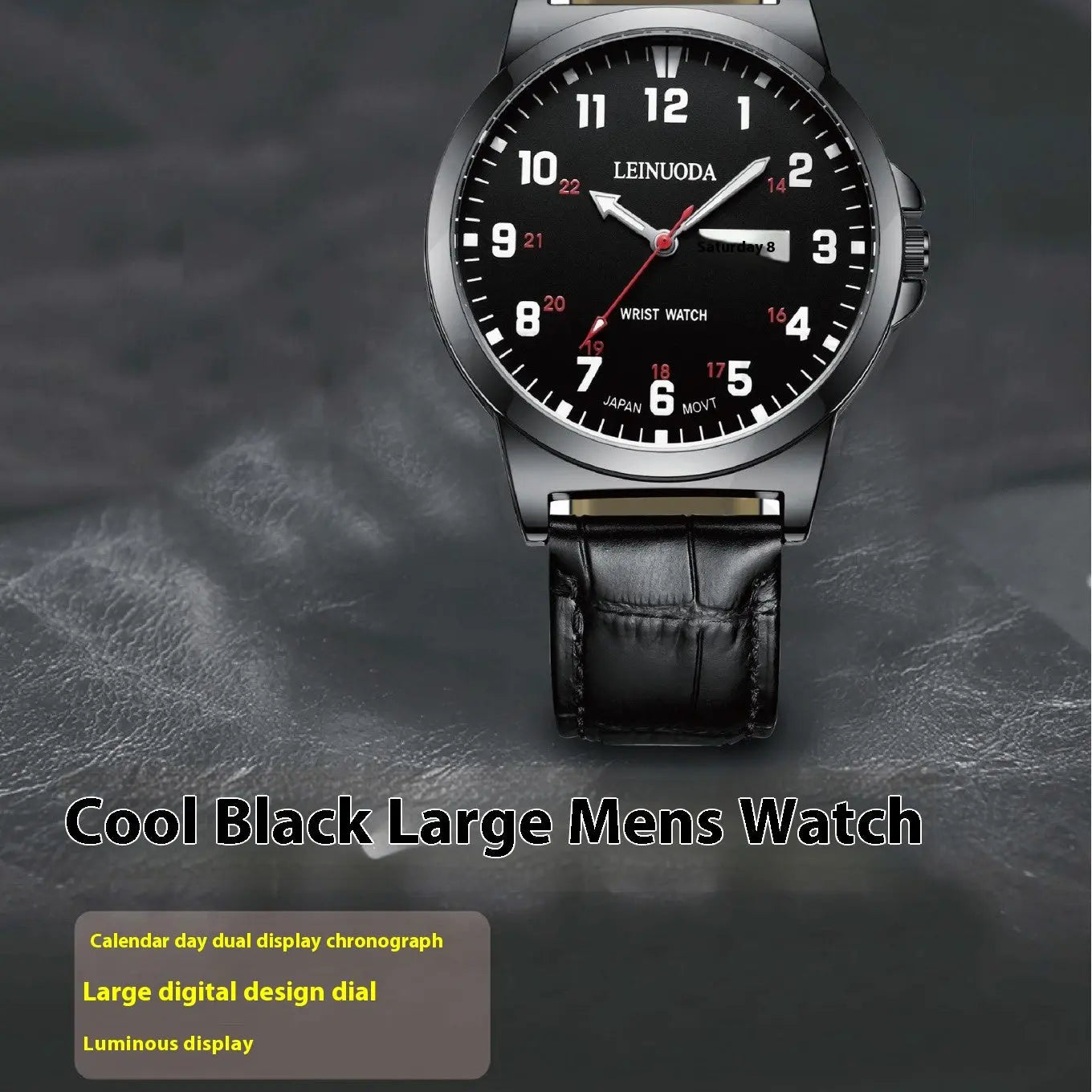 Numbers Surface Waterproof Quartz Simple Men's Watch - MaJuah