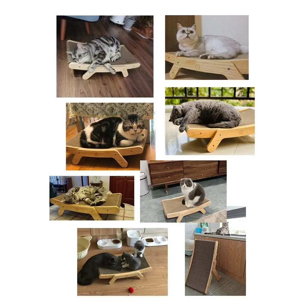 Deformation Cat Bed Vertical Corrugated Paper Grinding Claw Toy Replaceable Core Pet Products - MaJuah