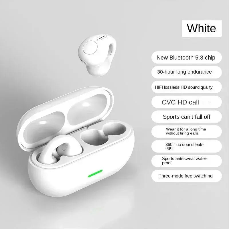 New Original T75 Bone Conduction Wireless Bluetooth 5.3 Headphones Sports Earphones HiFi Sound Quality Waterproof TWS Headset - MaJuah