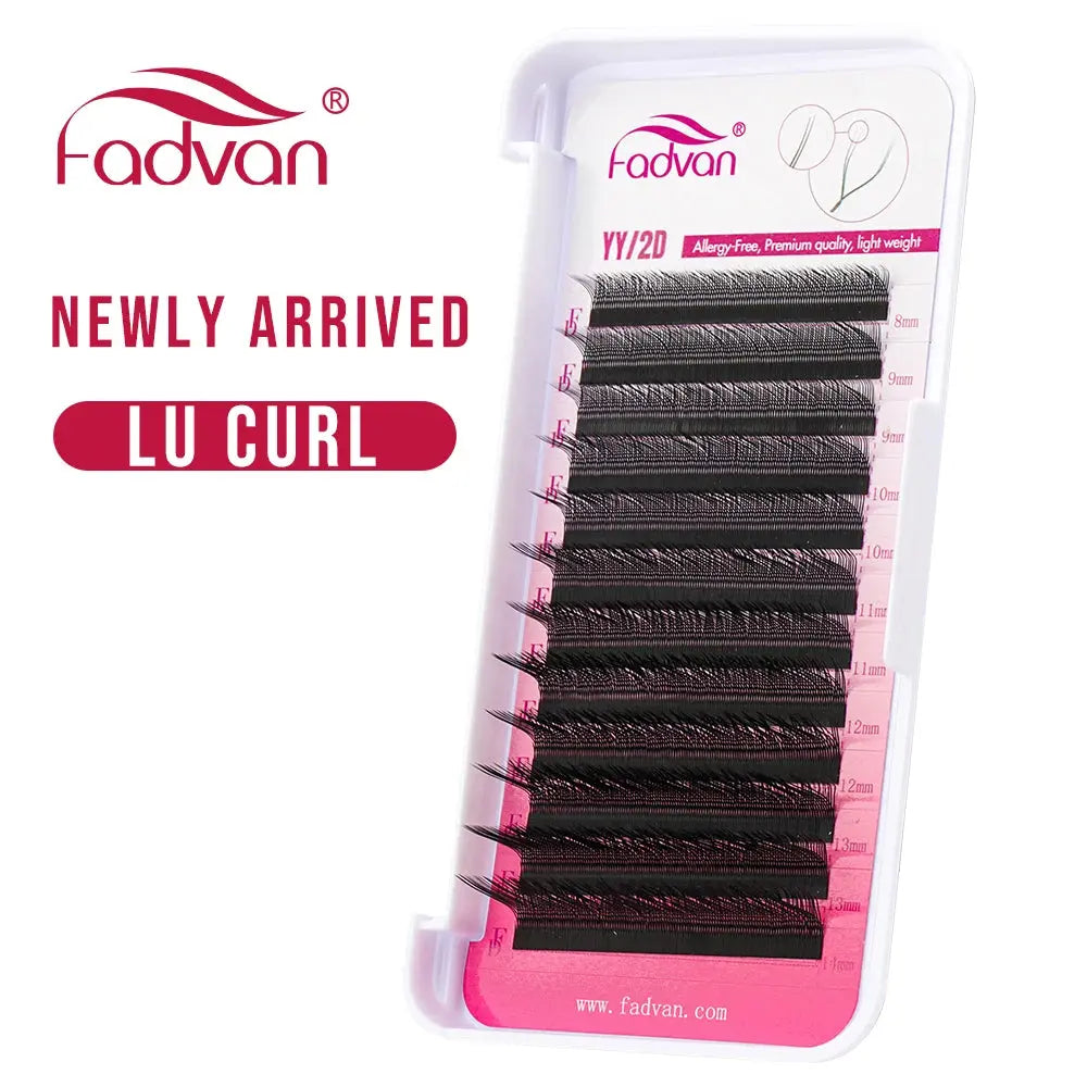 FADVAN YY Shape Lashes 0.05/0.07 Faux Mink C/D/DD/L/LU 8-15mm Natural Soft Brazilian Eyelash Premade Volume Fan Lashes Extension - MaJuah