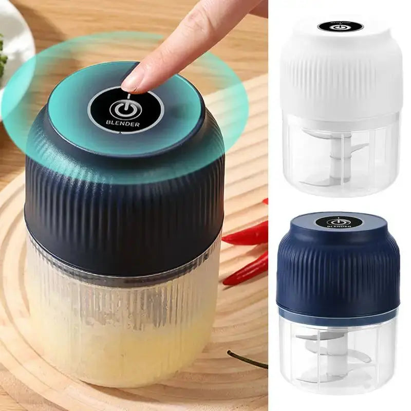 Electric Food Chopper Garlic Crusher Meat Grinder Mini Garlic Press Vegetable Chopper Masher Machine USB Kitchen Gadgets new - MaJuah