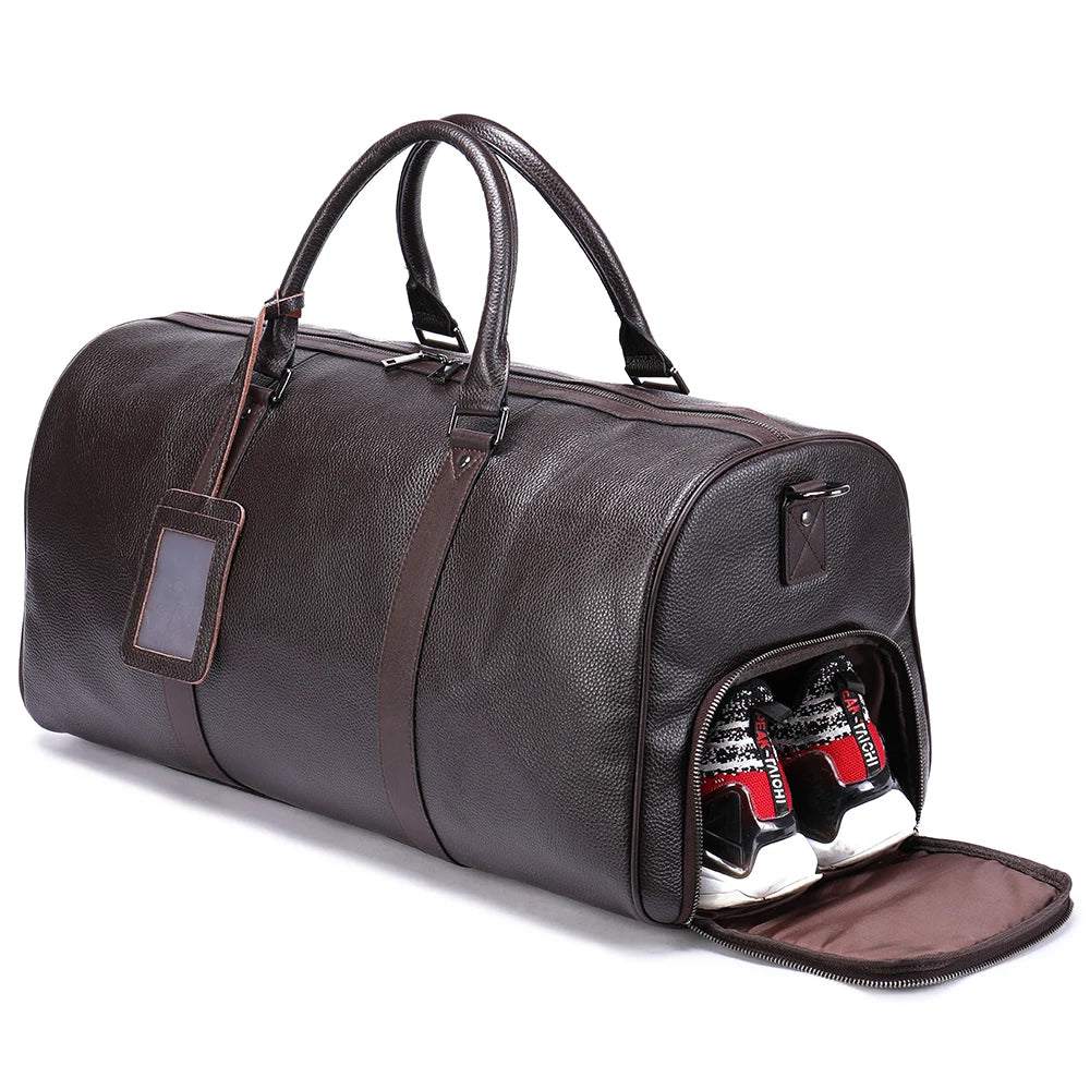WESTAL 100% Genuine Leather Travel Bag