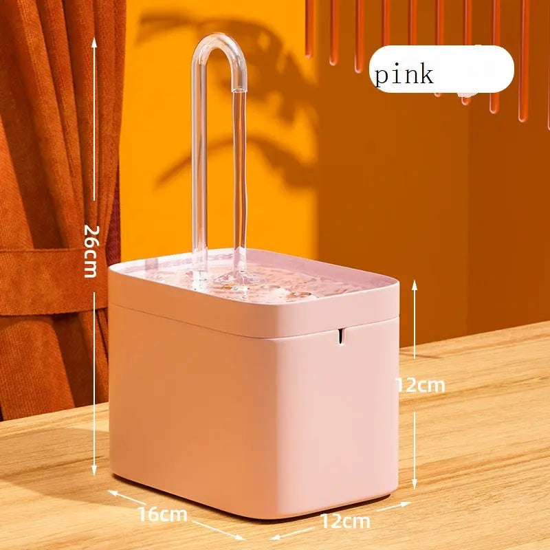 Automatic Cat Water Fountain Auto Filter USB Electric Mute Cat Drinker Bowl 1.5L Recirculate Filtring Drinker For Cats Pet Water Dispenser - MaJuah