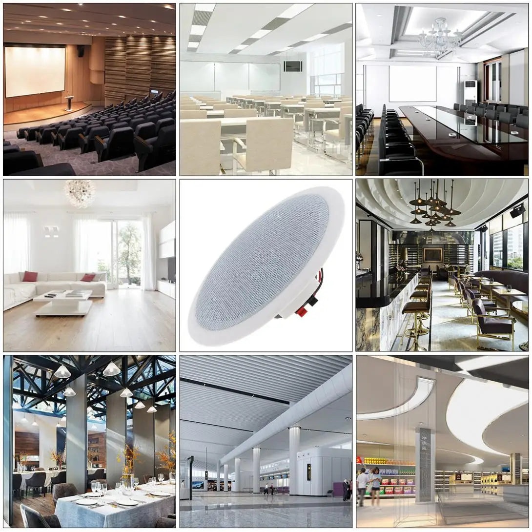 Wall-mounted Ceiling Speaker background Music System 3D stereo sound Hifi DJ Soundbar TV speakers Public Broadcast loudspeaker