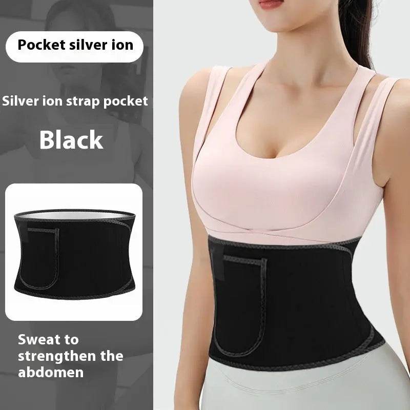 Violently Sweat Waistband Exercise Fitness Belly Contracting Weight Loss Waist Support Trainer - MaJuah