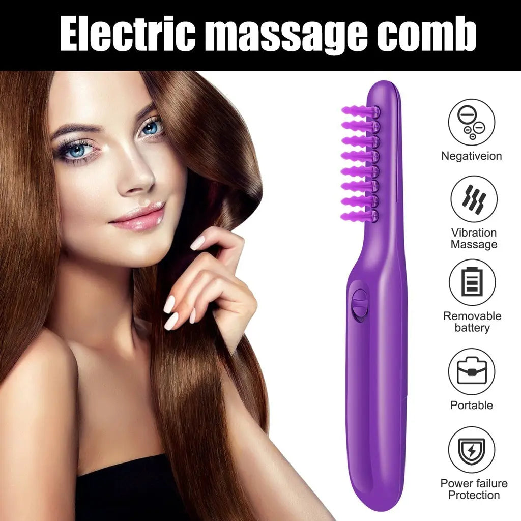 Electric Detangling Brush Scalp Massage Hair Brush - MaJuah