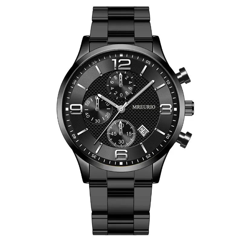 Fashion Numbers Three-eye Calendar Men's Watch - MaJuah