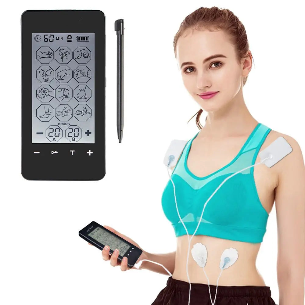 Color Screen Digital Meridian Massager 12 Modes Touch Screen - MaJuah