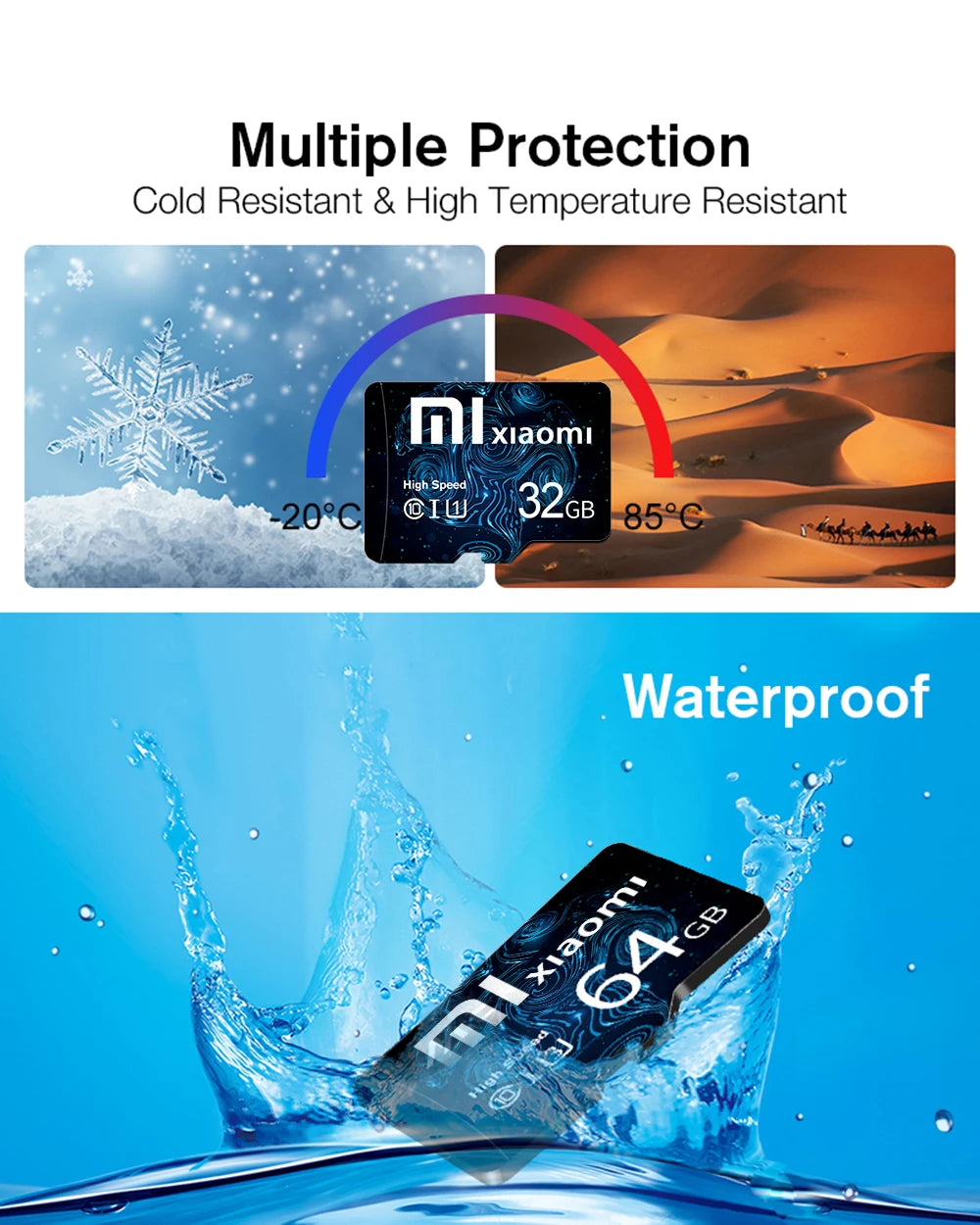 XIAOMI Memory Card 2TB Micro TF SD Card 1TB Class10 High Speed 512GB128GB Cartao De Memoria Data Storage For Phone/Camera/Games