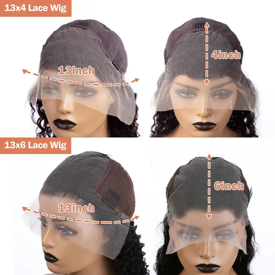 250 Density 13x4 13x6 HD Transparent Bone Straight 30 40 Inches Lace Front Human Hair Wigs Brazilian Frontal Wigs For Women, Ships From - United States, Density - 250% - MaJuah