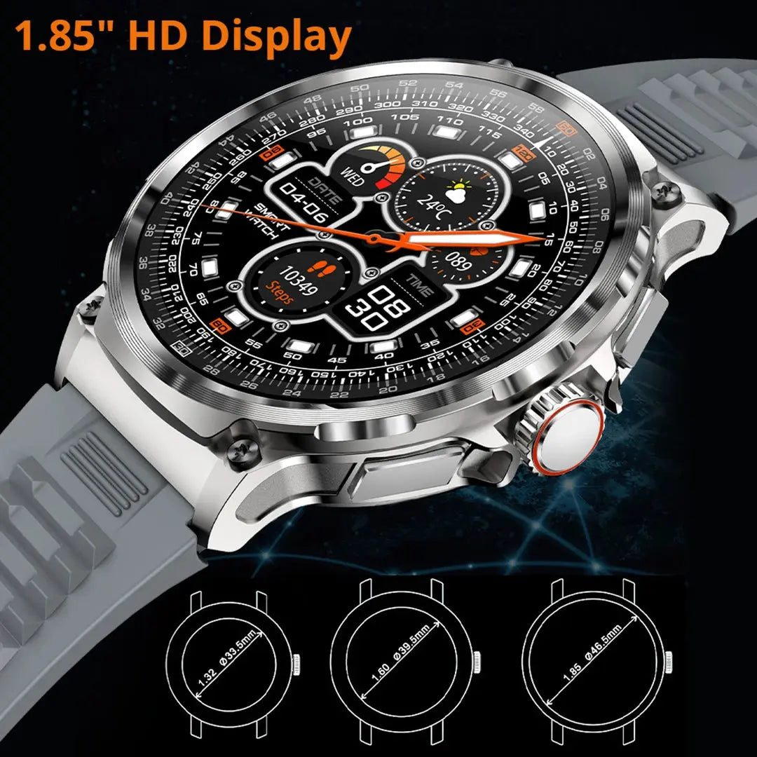 [2023] COLMI V69 1.85" Ultra HD Display Smartwatch Men 710 mAh Large Battery, 400+ Watch Faces Smart Watch For Android iOS Phone - MaJuah