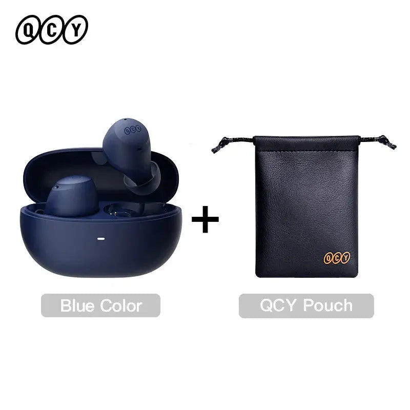 QCY HT07 ANC Wireless Earphones 40dB Noise Cancelling TWS Earbuds 6 Mic AI HD Call Bluetooth 5.2 HiFi Headphone 32H Playback, Ships From - spain - MaJuah