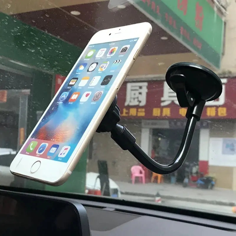 360° Magnetic Car Phone Holder For iPhone 11 Pro Xs Max 12 13 Suction Cup Magnet Car Window Mount Cell Mobile Phone Holder Stand - MaJuah