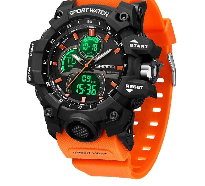 Dried Shrimp Cool Personality Student Fashion Sports Waterproof Electronic Watch - MaJuah