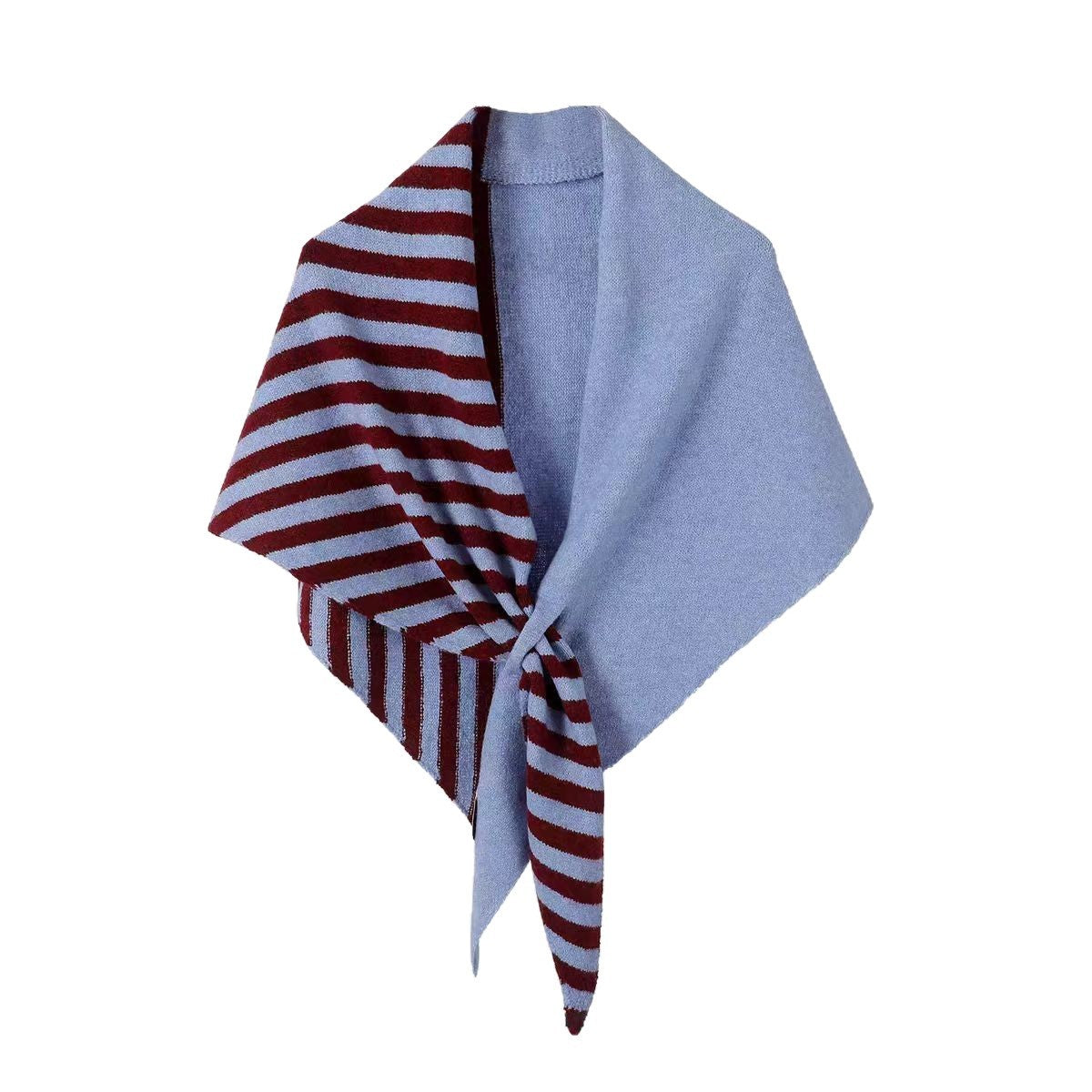 New Wool Color-block Striped Shawl For Women CozyPet Store