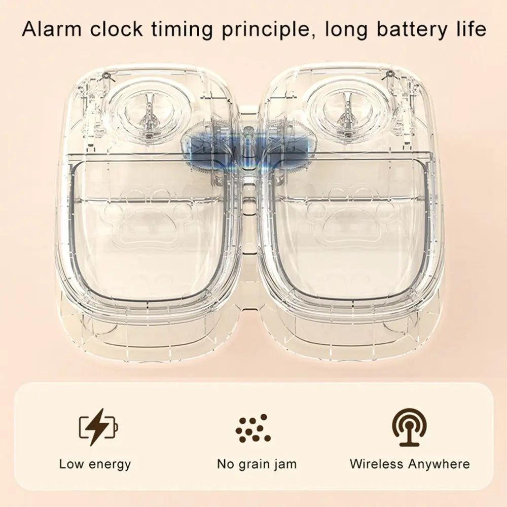 Automatic Pet Feeder Smart Food Dispenser For Cats Dogs Timer Stainless Steel Bowl Auto Dog Cat Pet Feeding Pets Supplies - MaJuah