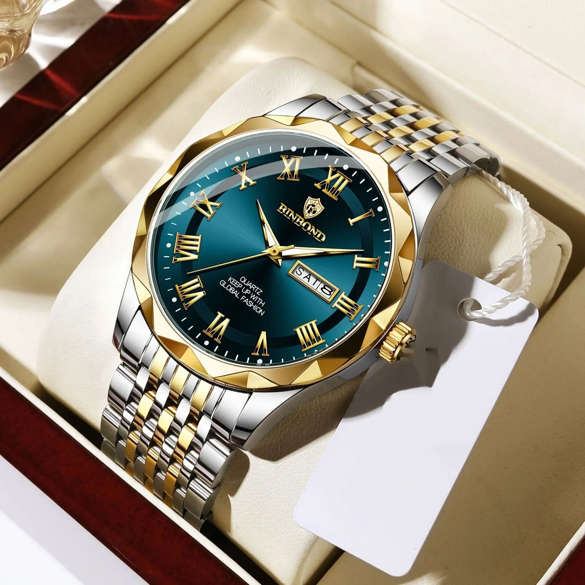 Fashion Double Calendar Quartz Watch Waterproof Men's Watch - MaJuah