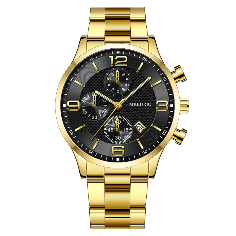 Fashion Numbers Three-eye Calendar Men's Watch - MaJuah
