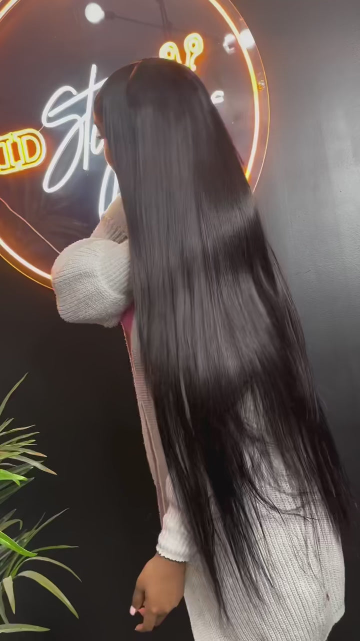 250 Density 13x4 13x6 HD Transparent Bone Straight 30 40 Inches Lace Front Human Hair Wigs Brazilian Frontal Wigs For Women, Ships From - United States, Density - 250%