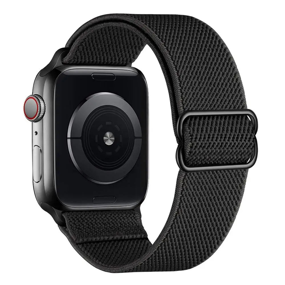 Elastic Strap for Apple Watch Series 9/8/7 6 5 4 Se ultra 2 49mm 41mm 45mm 40mm/44mm pride Nylon loop Shiny Bracelet iWatch Band