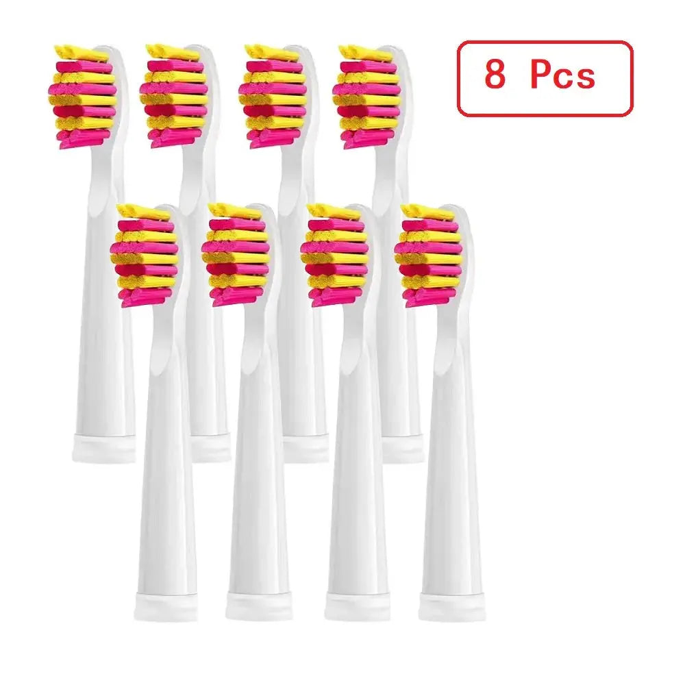 4/8/12/16 Pcs Replacement Brush Heads For Seago For Fairywill Electric Toothbrush Head Dupont Bristle Brush Refill Tooth Clean - MaJuah