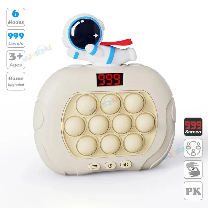 Electronic Pop Push Quick Push fidget Game Console with LED Display Screen 999 Levels - MaJuah