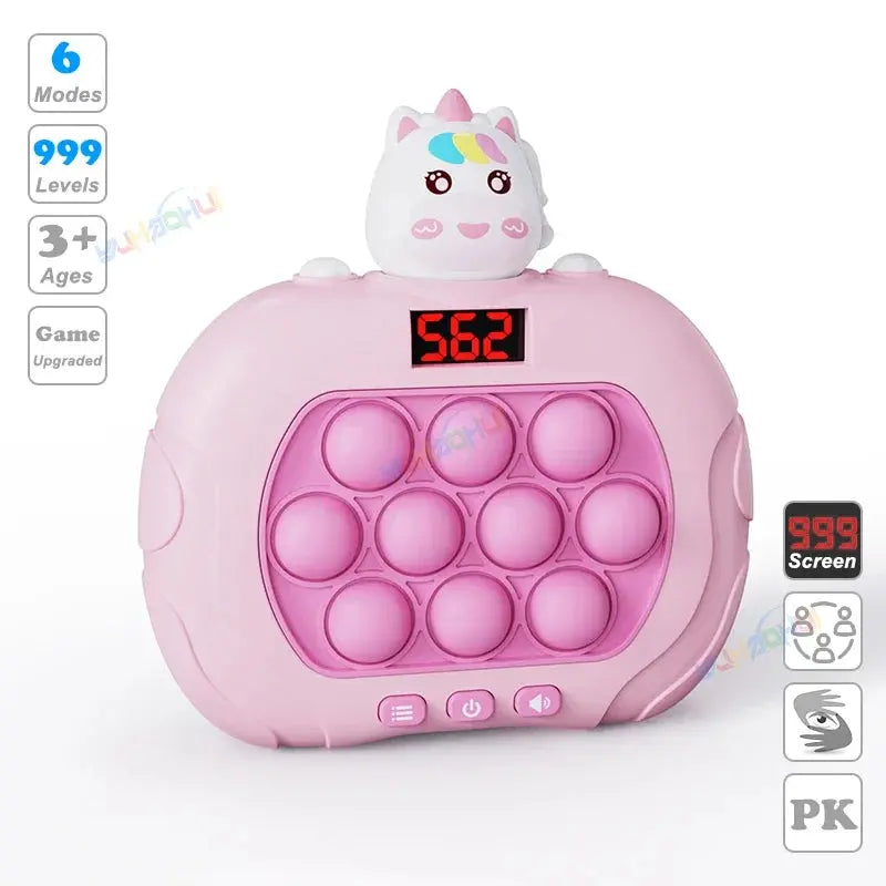 Electronic Pop Push Quick Push fidget Game Console with LED Display Screen 999 Levels - MaJuah