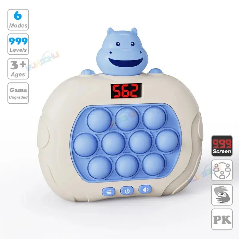Electronic Pop Push Quick Push fidget Game Console with LED Display Screen 999 Levels - MaJuah