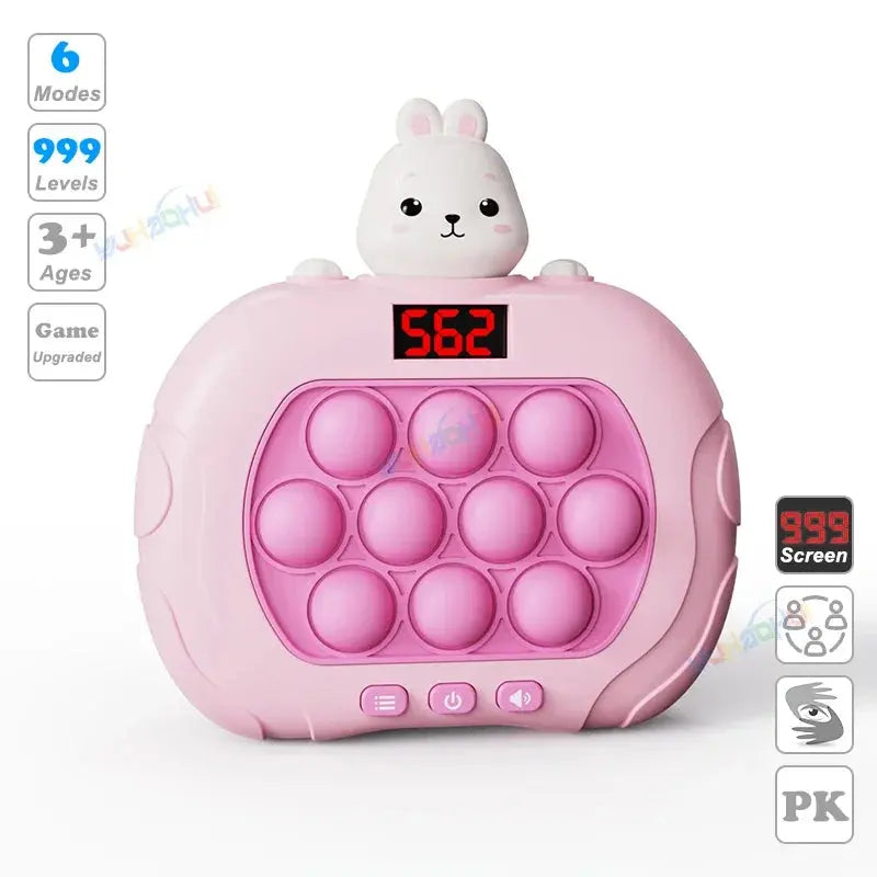Electronic Pop Push Quick Push fidget Game Console with LED Display Screen 999 Levels - MaJuah