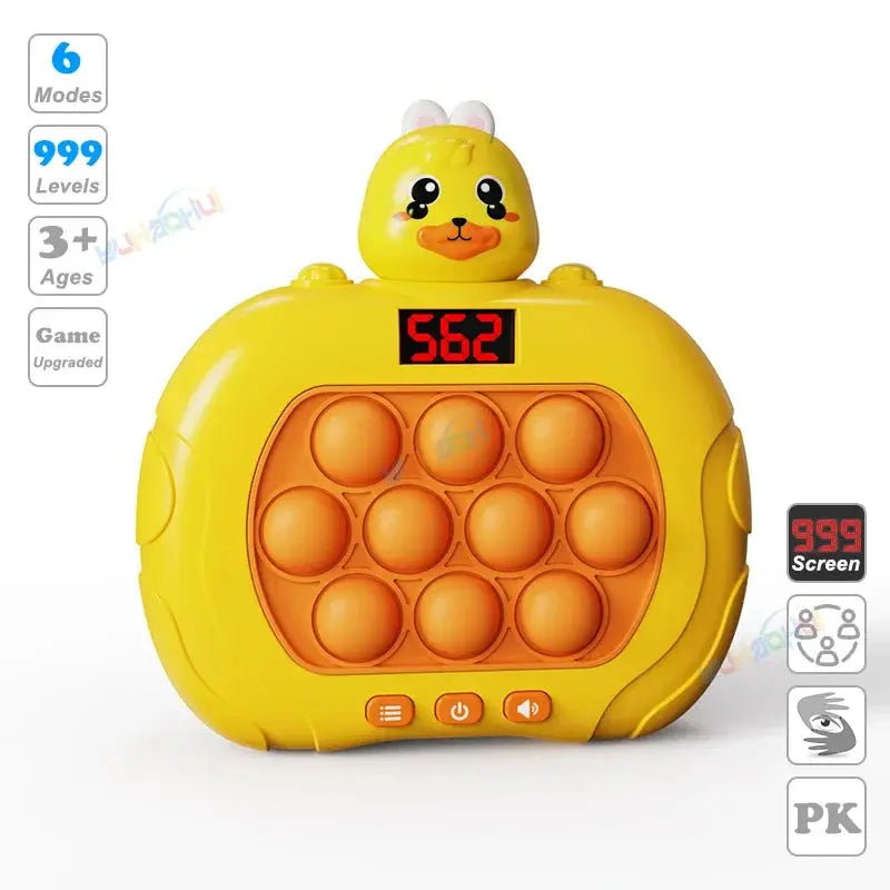 Electronic Pop Push Quick Push fidget Game Console with LED Display Screen 999 Levels - MaJuah